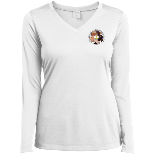 Ladies’ Long Sleeve Performance V-Neck Tee